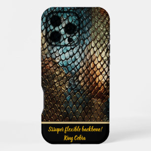 Coque iPhone 16 Pro Max Texture époustouflante de la peau de serpent