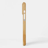 Coque iPhone 16 Pro Max textures de planches en bois clair (Côté gauche)