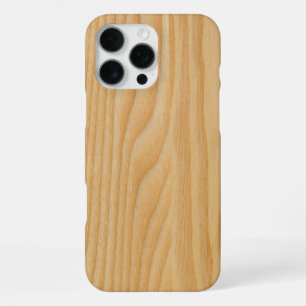 Coque iPhone 16 Pro Max textures de planches en bois clair
