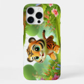 Coque iPhone 16 Pro Max Tigre mignon (Verso)