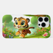 Coque iPhone 16 Pro Max Tigre mignon (Verso Horizontal)