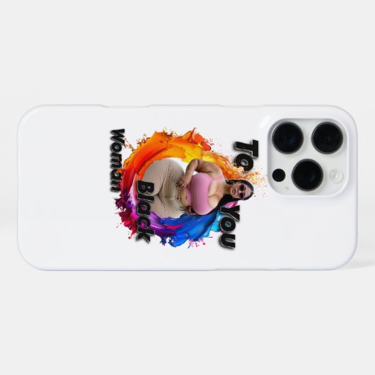 Coque iPhone 16 Pro Max To You, Black Woman  (Verso Horizontal)