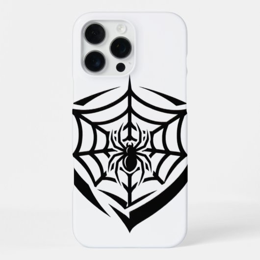 Coque iPhone 16 Pro Max Toile d'araignée gothique (Verso)