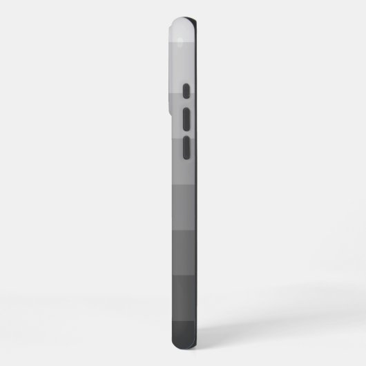 Coque iPhone 16 Pro Max Tons Gris Ombre Gradient (Côté gauche)