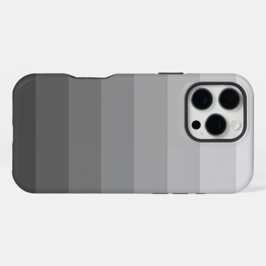 Coque iPhone 16 Pro Max Tons Gris Ombre Gradient (Verso Horizontal)