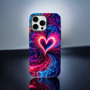 Coque iPhone 16 Pro Max Tourbillon de cœur coloré