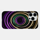 Coque iPhone 16 Pro Max Tourbillon Violet Or Abstr (Verso Horizontal)