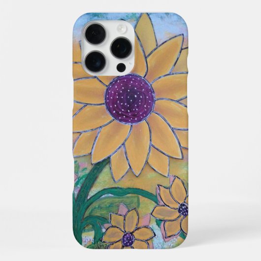 Coque iPhone 16 Pro Max Tournesol (Verso)
