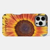 Coque iPhone 16 Pro Max Tournesol doré (Verso Horizontal)