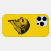 Coque iPhone 16 Pro Max Troll en noir et jaune (Verso Horizontal)