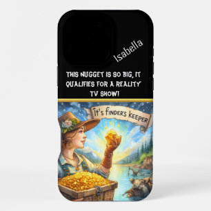 Coque iPhone 16 Pro Max Trouver des trésors au bord de la rivière au crépu