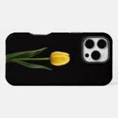 Coque iPhone 16 Pro Max Tulipe doré Black 4 Luxe iPhone 16 Pro Max (Verso Horizontal)