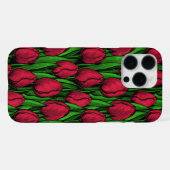 Coque iPhone 16 Pro Max Tulipes rouges (Verso Horizontal)