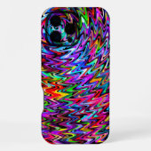 Coque iPhone 16 Pro Max Twirling couleurs Zigzag Motif (Verso)