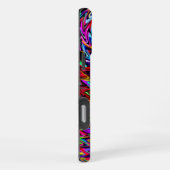 Coque iPhone 16 Pro Max Twirling couleurs Zigzag Motif (Côté droit)