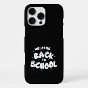 Coque iPhone 16 Pro Max Typographie Colorée de Retour à l'École