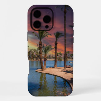 Coque iPhone 16 Pro Max un coucher de soleil dramatique au parc Encanto