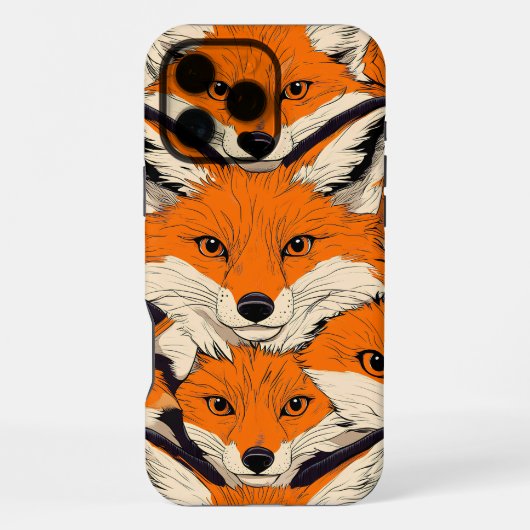 Coque iPhone 16 Pro Max Un Motif de renard dynamique : une conception capt (Verso)
