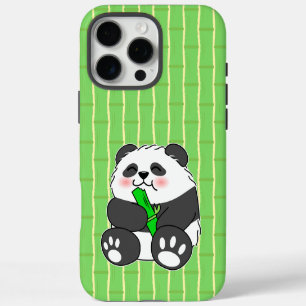 Coque iPhone 16 Pro Max Un Panda Bébé Mignonne Mangeant Stalk Bambou