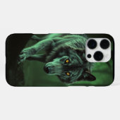 Coque iPhone 16 Pro Max Un Regard Hantant D'Un Loup De Nuit (Verso Horizontal)