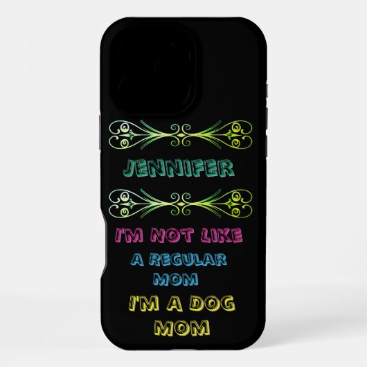 Coque iPhone 16 Pro Max Une déclaration humoristique de dévotion canine (Verso)