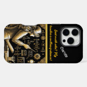 Coque iPhone 16 Pro Max Une femme explique des équations complexes dans un (Verso Horizontal)