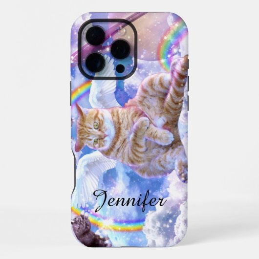 Coque iPhone 16 Pro Max Unicorne - Caticorn (Verso)