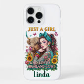 Coque iPhone 16 Pro Max Vache customisée Highland (Verso)