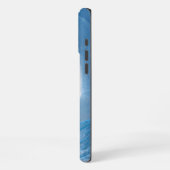 Coque iPhone 16 Pro Max Vague Bleue Artistique (Côté gauche)