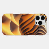 Coque iPhone 16 Pro Max Vagues d'Or (Verso Horizontal)