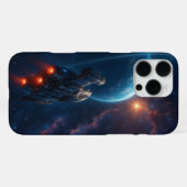 Coque iPhone 16 Pro Max Vaisseau Spatial Futuriste (Verso Horizontal)