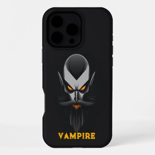 Coque iPhone 16 Pro Max Vampire Noir En Colère (Verso)