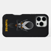 Coque iPhone 16 Pro Max Vampire Noir En Colère (Verso Horizontal)