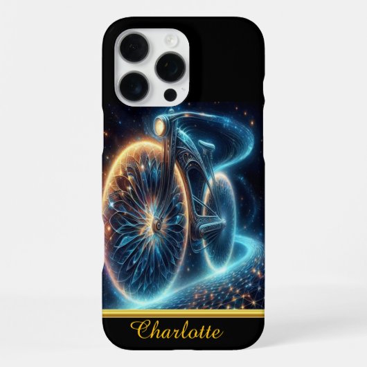 Coque iPhone 16 Pro Max Vélo frappant, conçu de manière complexe (Verso)