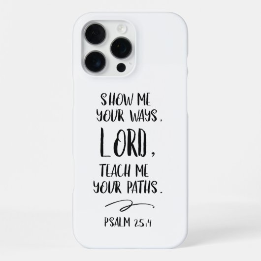 Coque iPhone 16 Pro Max Verset de la Bible moderne (Verso)
