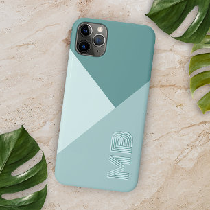 Coque iPhone 16 Pro Max Vert sauge personnalisé pastel turquoise