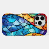 Coque iPhone 16 Pro Max Vibrant verre Abstrait (Verso Horizontal)