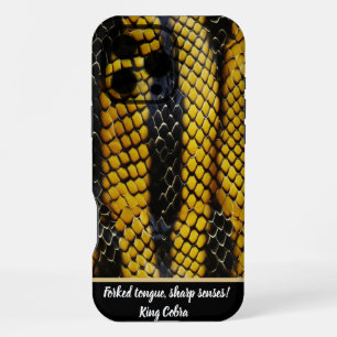Coque iPhone 16 Pro Max Vibrants motifs d'un serpent venimeux
