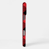 Coque iPhone 16 Pro Max Vichy Rouge Noir Buffalo (Côté droit)