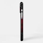 Coque iPhone 16 Pro Max Vitre de style gothique rouge (Côté gauche)