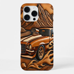 Coque iPhone 16 Pro Max Voiture des années 1980 sur les routes de rêve