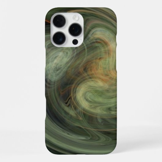 Coque iPhone 16 Pro Max VORTEX LÉGER / Abstrait gris orange (Verso)