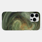 Coque iPhone 16 Pro Max VORTEX LÉGER / Abstrait gris orange (Verso Horizontal)