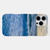 Coque iPhone 16 Pro Max Vue de mer ondulée (Verso Horizontal)