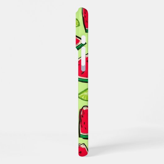Coque iPhone 16 Pro Max Watermelon Slice Fiesta | Fun Summer Fruit Pattern (Côté gauche)