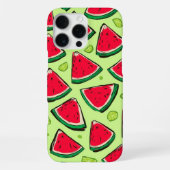 Coque iPhone 16 Pro Max Watermelon Slice Fiesta | Fun Summer Fruit Pattern (Verso)