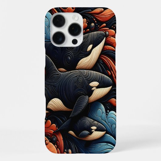 Coque iPhone 16 Pro Max Whale Symphony : Ocean's Motion (Verso)