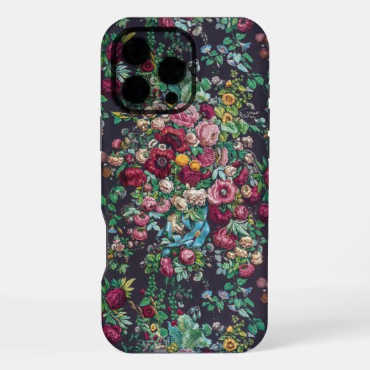 Coque iPhone 16 Pro Max William Morris Style Classique Rustique Anglais Ca (Verso)