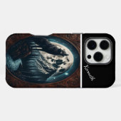 Coque iPhone 16 Pro Max Wolf's Moonlit Howl (Verso Horizontal)
