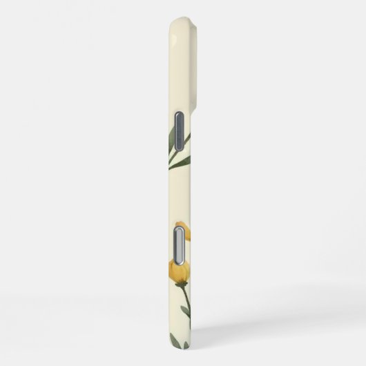 Coque iPhone 16 Pro Max "Yellow Floral Phone Case (Côté droit)